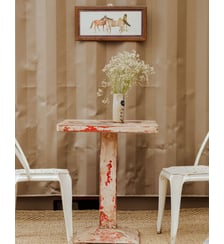 Table d'appoint en métal Hanna N°685- Produit chiné Debongout