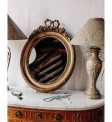 Grand miroir doré Georges N°989- Produit chiné Debongout