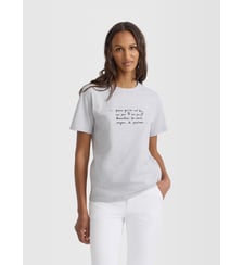 t-shirt Le Mixte en coton gris sérigraphie d'Agnès Agnès b.