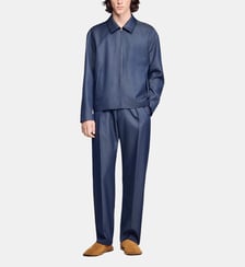 Blouson zippé effet denim Sandro