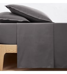 Drap plat uni en percale de coton bio Scenario La Redoute Interieurs