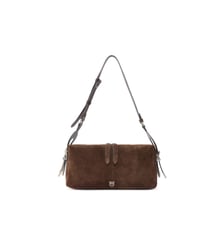 Sac porté épaule moyen keeper bag en daim Pinko