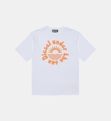 T-shirt avec logo sur la poitrine Diesel Kids