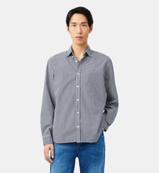 Chemise à carreaux popeline légère regular fit Lacoste