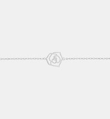 Bracelet souple sur chaîne États d'Âme en Argent avec diamant blanc La Garçonne Diamant