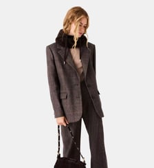 Veste de tailleur avec ceinture Maje
