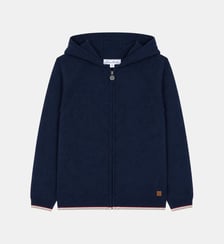 Cardigan -  laine capuche maille ajourée Tartine Et Chocolat