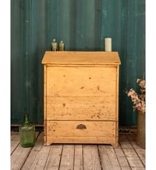 Ancien coffre à pain en bois Fernand N°402- Produit chiné Debongout