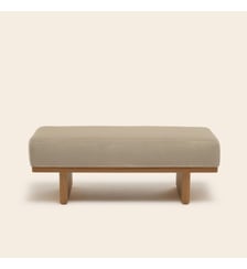 Banc ANCA  Bois et tissu naturel Madura
