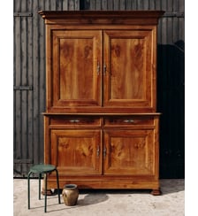 Armoire normande en merisier massif Blandine N°480- Produit chiné Debongout
