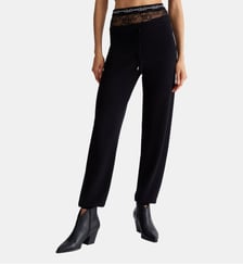 Pantalon en maille avec dentelle Liu Jo