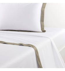 Drap plat en satin Yves Delorme