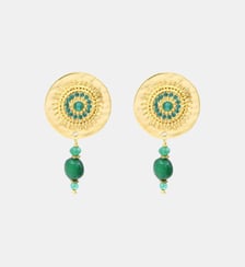 Boucles d'oreilles fines   doré à l'or fin - Dakota Satellite