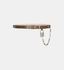 Ceinture Sync fine en cuir Balmain