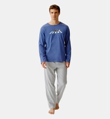 Pyjama en jersey épais et flanelle de coton - A'Bear Road Arthur