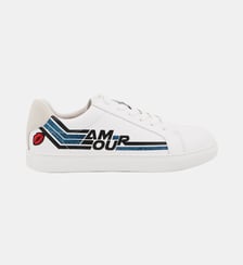 Baskets En Cuir Simone Retro Amour Bons Baisers