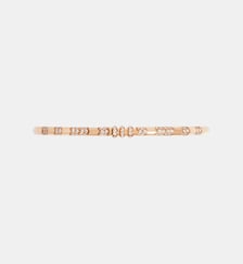 Bracelet maille reptile or rose 18K et diamants blancs Statement