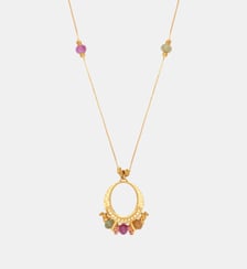 Collier sautoir réglable   doré à l'or fin - Avola Satellite