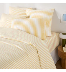 Housse de couette en coton, rayures en tissé-teint La Redoute Interieurs