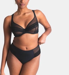 Soutien-gorge avec armatures grande taille Nudité noir Maison Lejaby