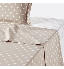 Drap pur coton imprimé pois La Redoute Interieurs
