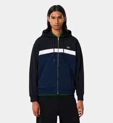 Sweatshirt zippé à capuche color-block Lacoste