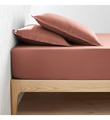 Drap housse en percale coton, 80 fils, bonnet 30 cm La Redoute Interieurs