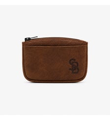 Porte-monnaie à zip en cuir Brooklyn Serge Blanco