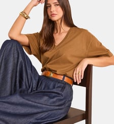 T-Shirt À Manches 3/4 En Coton Ted Maison 123