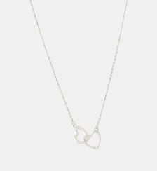 Collier chaîne fine cœurs entremêlés argenté Balaboosté