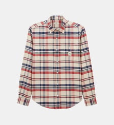 Chemise Charles en coton à carreaux Serge Blanco