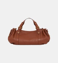 Sac à main en cuir grainé intérieur métallisé - 24H Gerard Darel