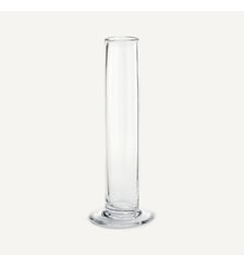 Vase cylindrique droit en verre, H31 cm AM.PM