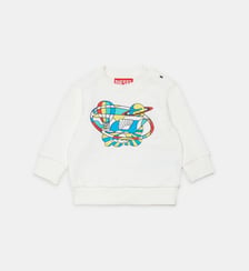Sweat-shirt à col rond avec logo Diesel Kids
