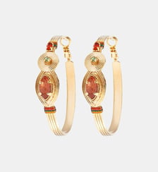 Boucles d'oreilles créoles   - Soleil Satellite