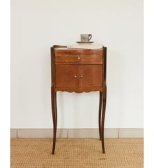 Table de chevet en bois Odile N°1623 - Produit chiné Debongout
