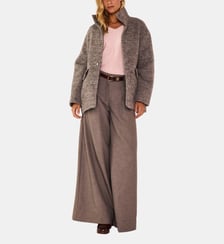 Manteau Mi-Long Effet Bouclette Freddy Maison 123