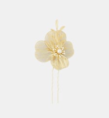 Pic à cheveux fleur en filigrane doré Balaboosté