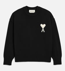 Pull Col Rond Ami De Coeur En Laine unisexe AMI Paris