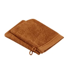 Lot de 2 gants de toilette en coton bio, DOUCEUR NATURE Blanc Cerise