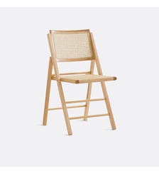 Chaise pliante hêtre et cannage La Redoute Interieurs