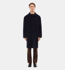 Manteau droit en laine Fursac