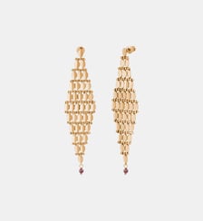 Boucles d'oreilles graphiques tiges percées   - Babylone Satellite