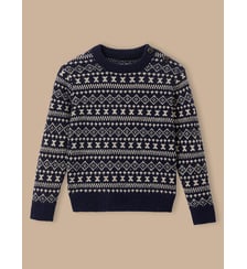 Pull jacquard avec laine Cyrillus