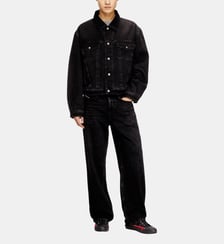 Veste rembourrée de camionneur en denim Diesel