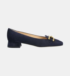Escarpin carre milan - cuir velours Manfield
