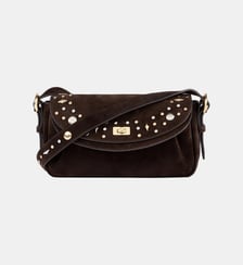 Sac LE MAMBO JANYS en suède à studs Sandro