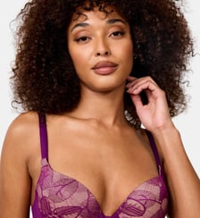 Soutien-gorge push-up Songe avec armatures Violet Maison Lejaby
