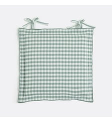 Galette de chaise vichy, en coton et lin La Redoute Interieurs