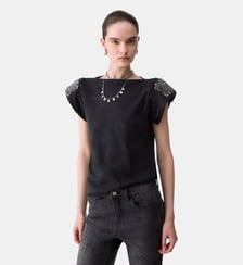 Top en jersey brodé Liu Jo